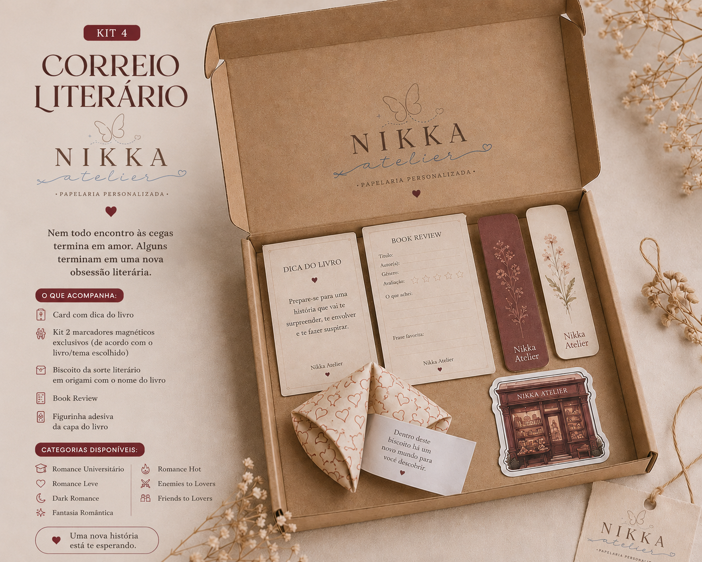 Blind Date Literário Nikka Atelier